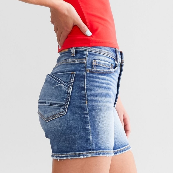 Sz 12 Buckle BKE Parker High Rise Denim Shorts Sz 31 - Picture 2 of 8
